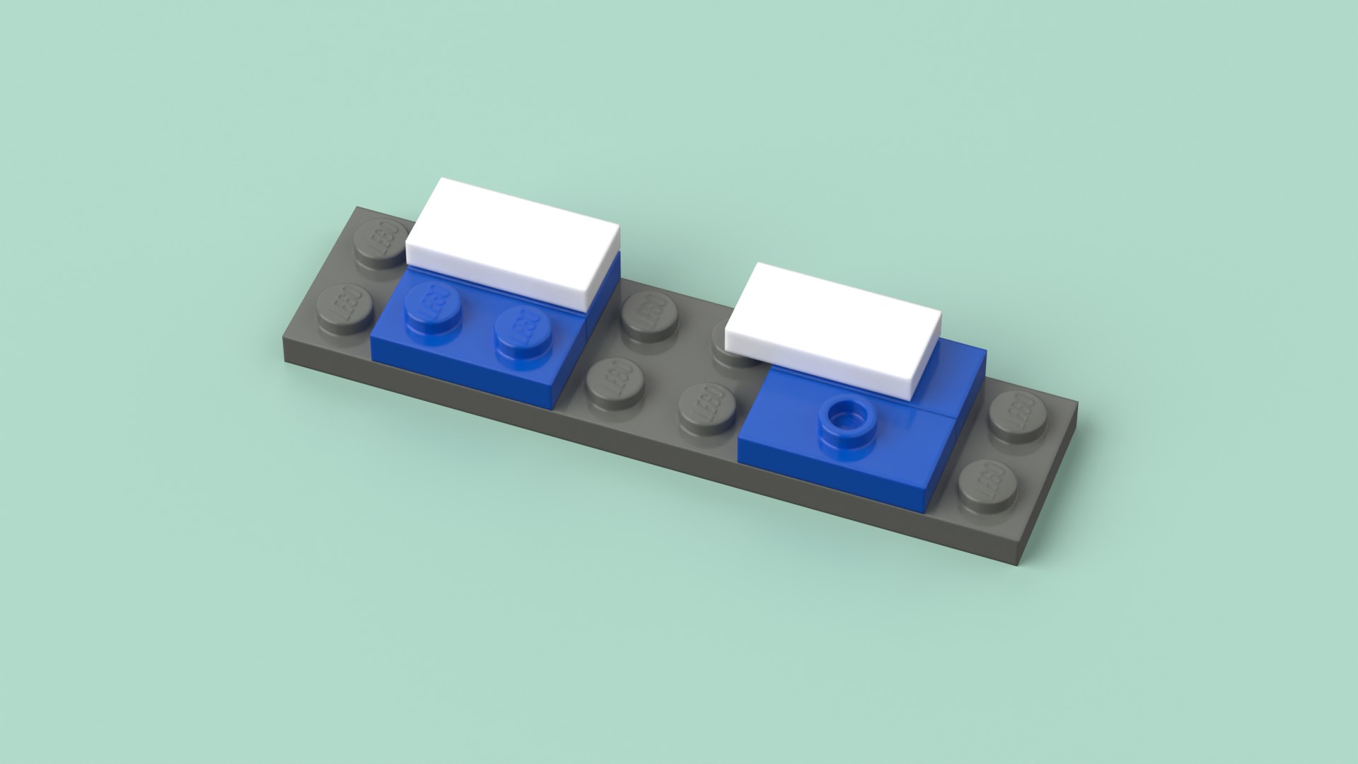 The half-stud shift — same tile, different position